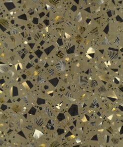 Fototapeta Dlaždice se zlatými prvky