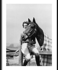 Dívka s koněm plakát