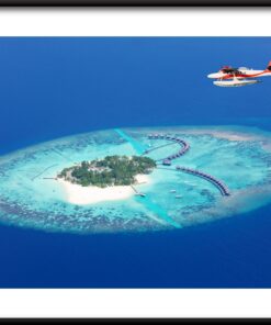 Plakát Letadlo Nad Ostrovem