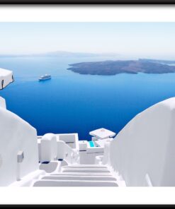 Bílé schody plakát