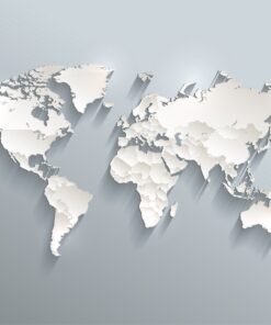 Fototapeta Politická mapa