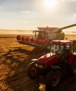 Fototapeta Kombajn a traktor