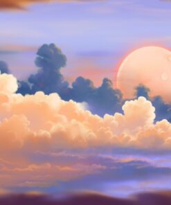 Fototapeta Mraky a měsíc 2