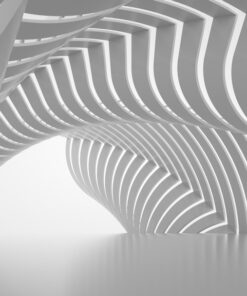 Fototapeta Šedé a bílé čáry