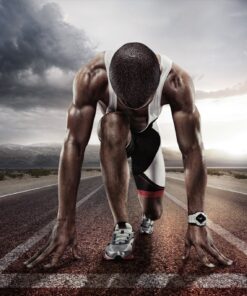 Fototapeta Atlet vzlétající