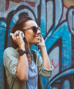 Fototapeta Žena a hudba