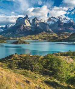 Fototapeta Hory a řeka