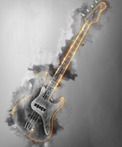 Fototapeta Hořící kytara