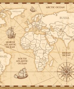 Fototapeta Vektorová mapa světa