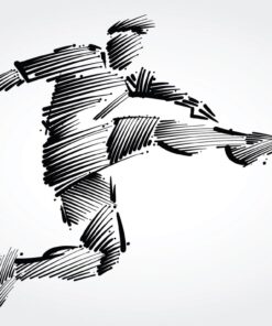 Fototapeta Fotbalista a fotbalový míč