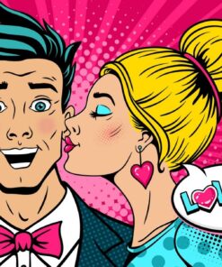 Fototapeta Polibek na tvář