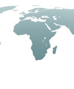 Fototapeta Zakřivená mapa světa