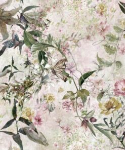 Fototapeta Květiny a motýl