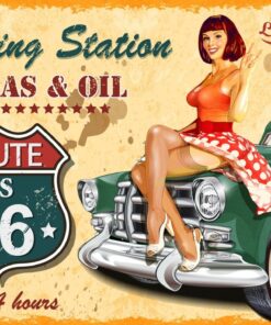 Fototapeta Retro Fuel Station