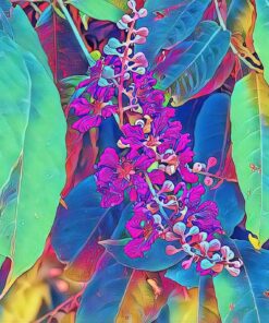 Fototapeta Neon Leaves 3