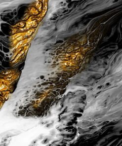 Fototapeta Černobílá se zlatem