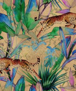 Fototapeta Listy a gepardi