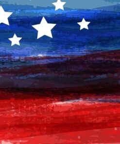 Fototapeta Malovaná vlajka USA