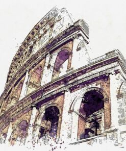 Fototapeta Illustrated Colosseum