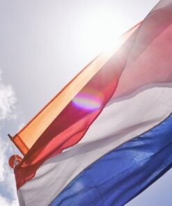 Fototapeta Vlající holandská vlajka