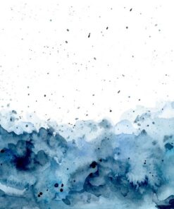 Fototapeta Watercolor Blue Waves