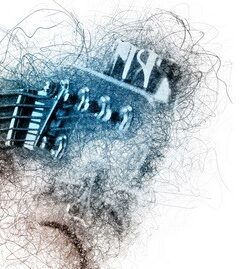 Fototapeta Muž hrající na kytaru