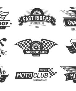 Fototapeta Motorcyclist odznaky