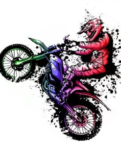 Fototapeta Skok na motorce