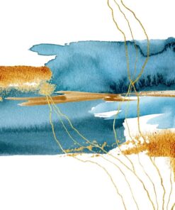 Fototapeta Modrá se zlatem