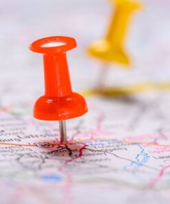 Fototapeta Pineski na mapě