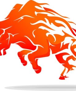 Fototapeta Hořící býk