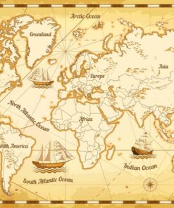 Fototapeta Mapa starověkého světa