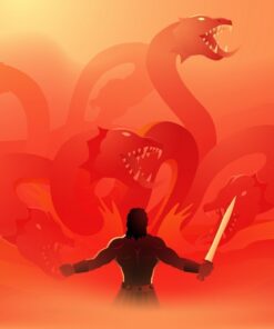 Fototapeta Boj s monstrem