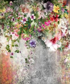 Fototapeta Malovaná květinová kompozice