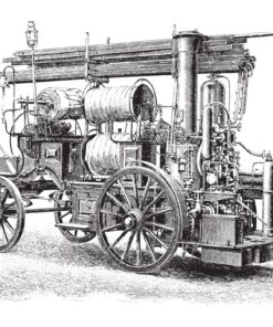 Fototapeta Staré hasičské auto