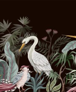 Fototapeta Volavky v květinách