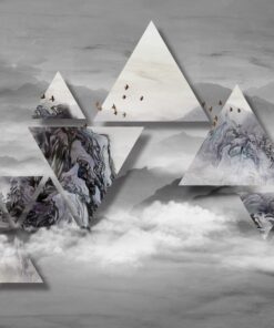 Fototapeta Krajina trojúhelníky