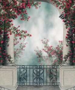 Fototapeta Balkon s růžemi