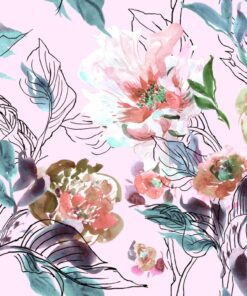 Fototapeta Kresba pivoňky 2