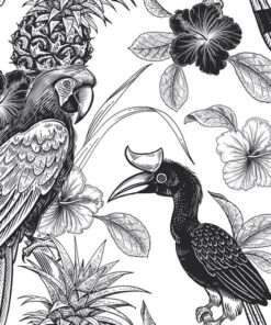 Fototapeta Ibišek a ptáci