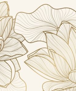 Fototapeta Zlaté lotosové květy 2