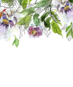 Fototapeta Pivoňky a zelené listy