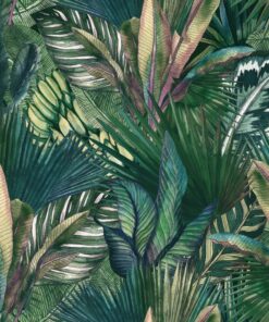 Nálepka na zeď akvarel listy 4