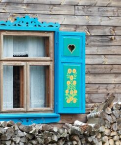 Fototapeta Modré okenice