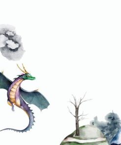 Fototapeta Dragon and Balloon