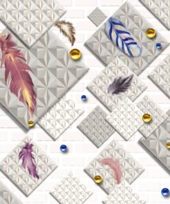 Fototapeta Peříčka na mozaice