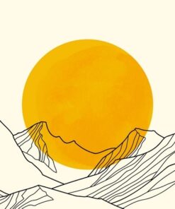 Fototapeta Žluté slunce