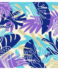 Samolepka na stěnu Abstraktní listy