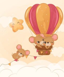 Fototapeta Myš v balónu