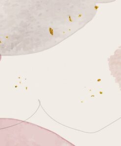 Fototapeta Květinová zlatá abstrakce